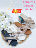 Mitindo Criss-Cross Woven Strap Slides – Elegant Summer Sandals (A007-205)